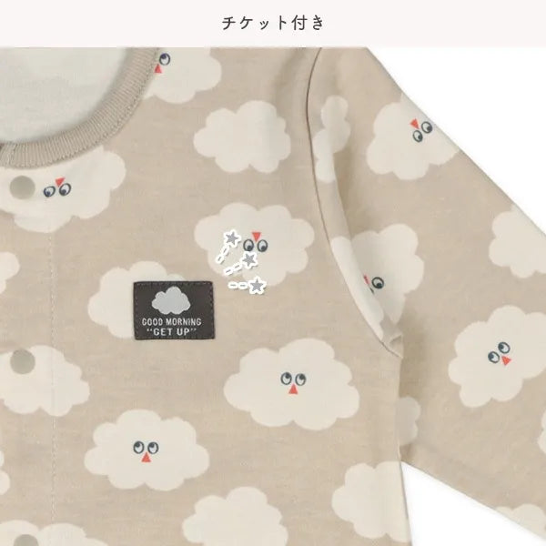 日本直送🇯🇵西松屋薄款包屁衫(卡通雲朵)