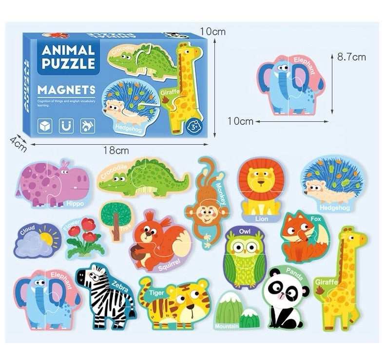 Magnets Puzzle - 動物主題系列