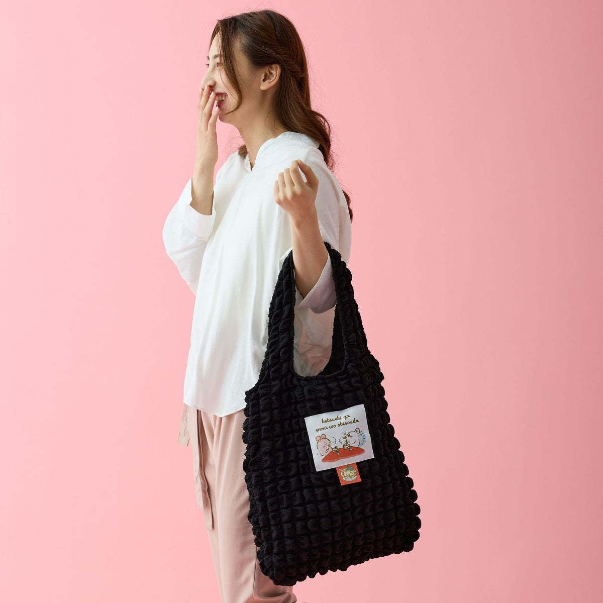 日本直送🇯🇵Chiikawa雲朵單肩/手提袋(黑色)