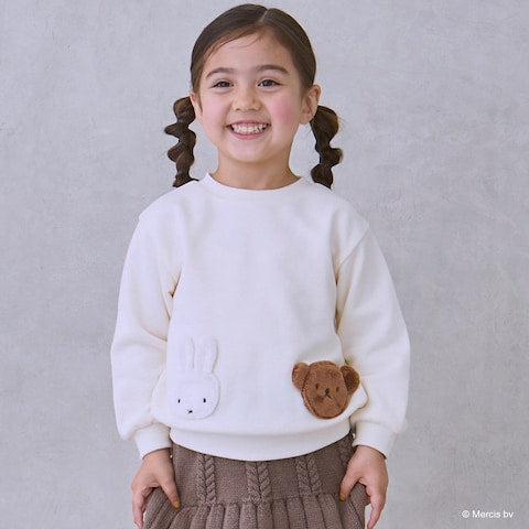 𝗣𝗲𝘁𝗶𝘁 𝗺𝗮𝗶𝗻🐰𝗠𝗶𝗳𝗳𝘆毛毛衞衣套裝(白色上衣)