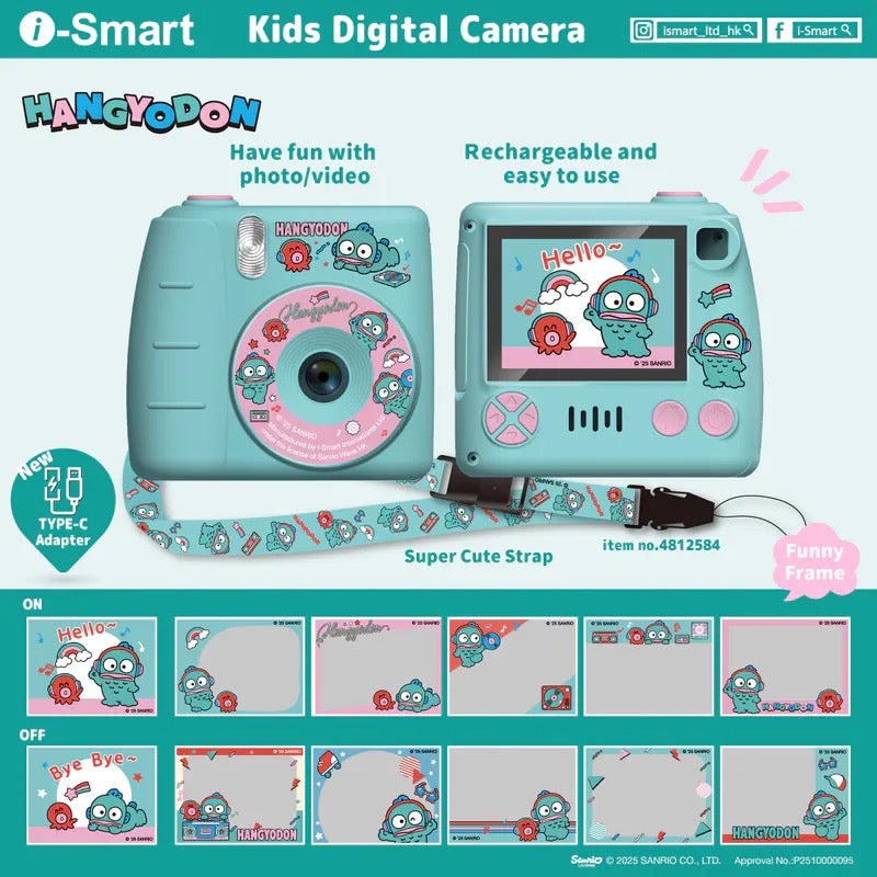 [New] i-Smart 兒童數碼相機 - Hangyodon