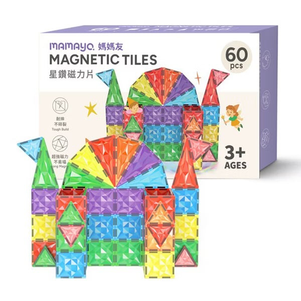 Mamayo🇼🇸 星鑽磁力片60pcs (附VR手冊)