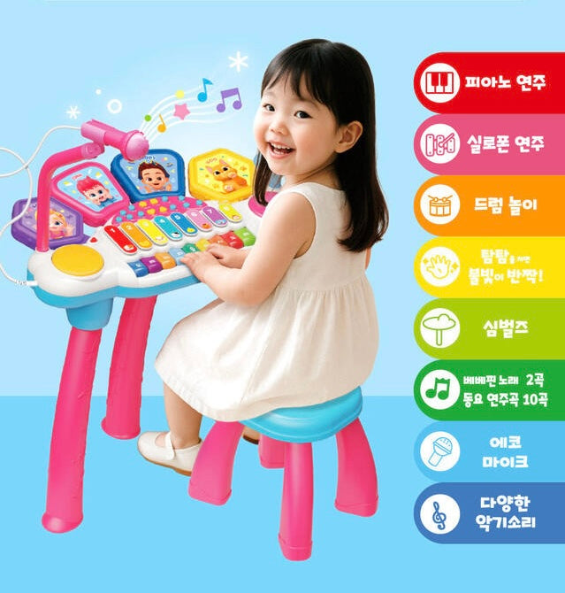 韓國直送🇰🇷 Bebefinn 鋼琴音樂演奏(包括椅子)