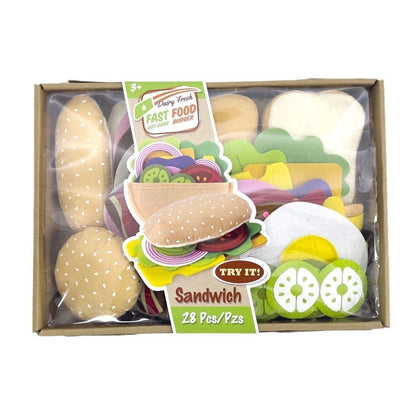 🥪𝐒𝐚𝐧𝐝𝐰𝐢𝐜𝐡 & 🌭𝐇𝐨𝐭-𝐃𝐨𝐠𝐬 𝐬𝐞𝐭 (𝟐𝟖𝐩𝐜𝐬)