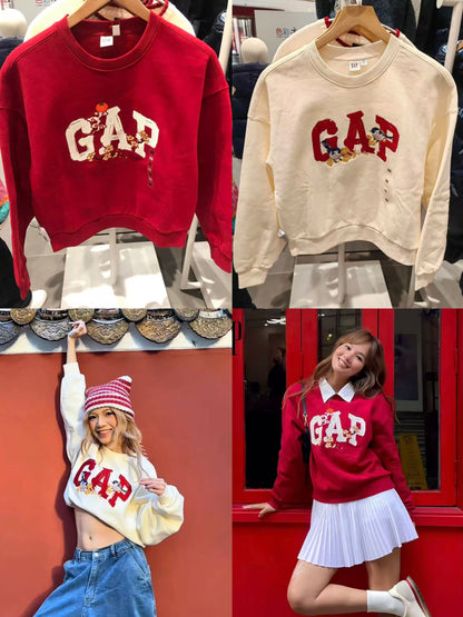 [現貨] 𝗚𝗮𝗽🧧親子裝新年刺繡衛衣 (𝗖𝗵𝗶𝗹𝗱)