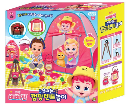 韓國直送🇰🇷 Bebefinn 快樂露營帳篷遊戲套裝