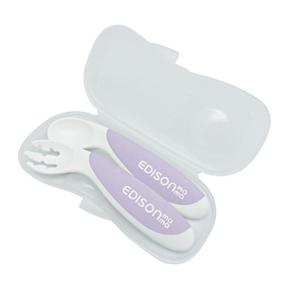 EDISONmama - 紫色有盒餐具 (適用於9個月以上)